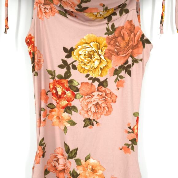 Bump Biddy Floral Off the Shoulder Maternity Dress Size Medium - Picture 4 of 12